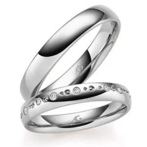 Немецкое обручальное кольцо с бриллиантами – Happy Diamonds II (0,10 кт)