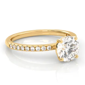 Moderns saderināšanās gredzens ar 3,14 ct izaudzētiem dimantiem