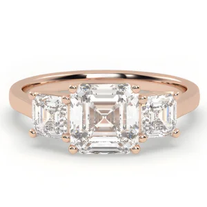 Gredzens ar 2,47 ct Asscher Lab Grown dimantiem (audzētiem dimantiem)