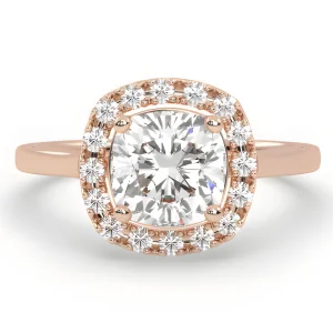 Кольцо с 2.00 ct бриллиантами Cushion Lab Grown (выращенными бриллиантами)