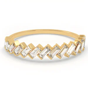 Žiedas su 0,50 ct Baguette Lab Grown deimantais (užaugintais deimantais)