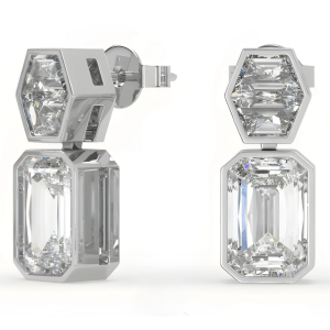 Auksiniai auskarai su 2.16 ct Lab Grown Diamonds (užaugintais deimantais)