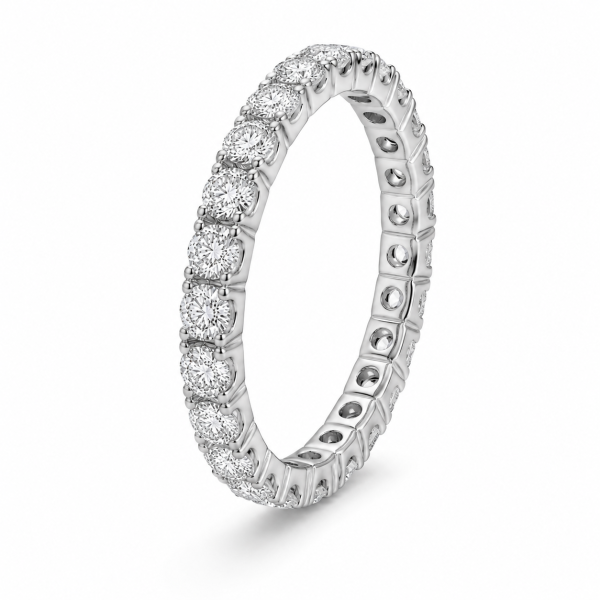 1,20 ct auksinis žiedas su Lab Grown diamonds balto aukso 2