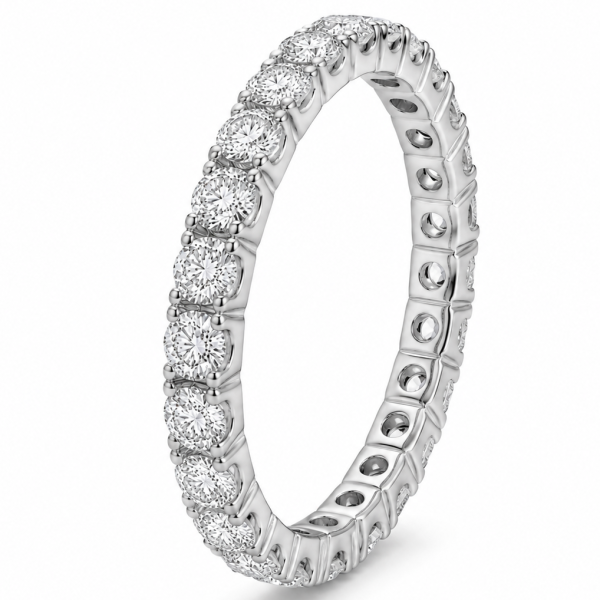 1,20 ct auksinis žiedas su Lab Grown diamonds balto aukso 2