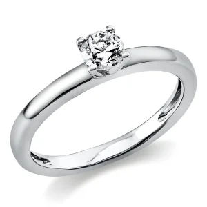 Engagement ring with 0.40 carat diamond – Elegance
