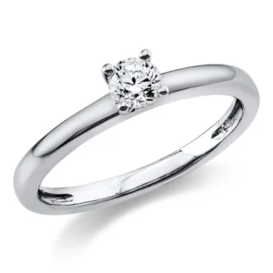 Sužadėtuvių žiedas su 0.25 karato deimantu – Elegancija
