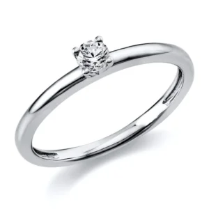 Sužadėtuvių žiedas su 0.15 karato deimantu – Elegancija