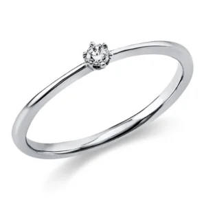 Sužadėtuvių žiedas su 0.05 karato deimantu – Tobulas