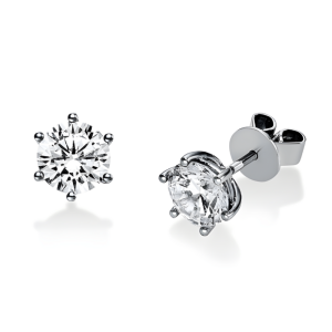 Auskarai vinukai su užaugintais deimantais - Deimantai (Lab Grown deimantai 1.00 ct)