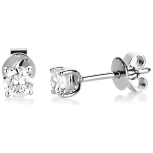 Auskarai vinukai su deimantais - Briliantai (0.40 ct)