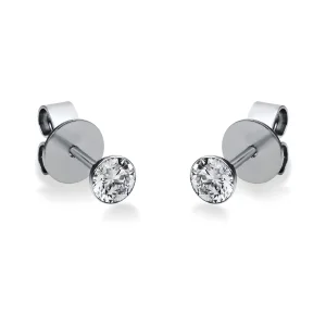 Auskarai vinukai su deimantais - Akutės (0.50 ct)