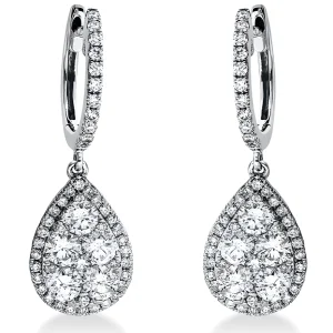 Auskari ar dimantiem - Dimanta lāse (1.90 ct)