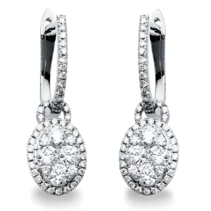 Auskari ar dimantiem - Apaļš dimants (1.13 ct)