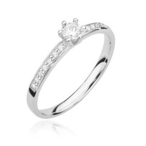 Išskirtinis sužadėtuvių žiedas su deimantais Šaula Brilliance