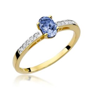 Sužadėtuvių žiedas „Niu” su tanzanitu
