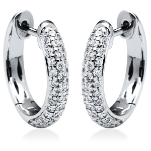 Auskarai rinkutės su deimantais - Deimantai (0.51 ct)