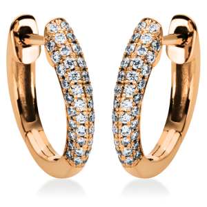 Auskarai rinkutės su deimantais - Deimantai (0.30 ct)