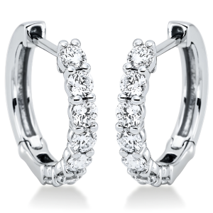 Auskarai rinkutės su deimantais - Deimantai (0.56 ct)