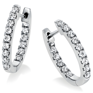 Auskarai rinkutės su deimantais - Deimantai (0.59 ct)