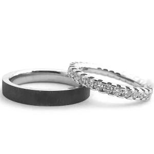 VESTUVINIŲ ŽIEDŲ INDIVIDUALUS UŽSAKYMAS – RIMANTAS IR GIEDRĖ (1,20 ct) (KAINA NURODYTA UŽ DU ŽIEDUS)