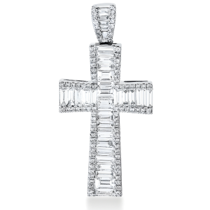 Auksinis kryželis su deimantais (1.71 ct)