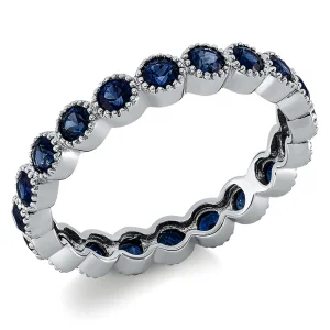 1.70 ct žiedas su mėlynais safyrais