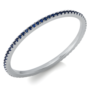 0.16 ct žiedas su mėlynais safyrais