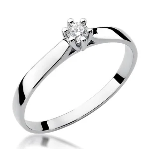 Sužadėtuvių žiedas su deimantu – Classic (0,08 ct)