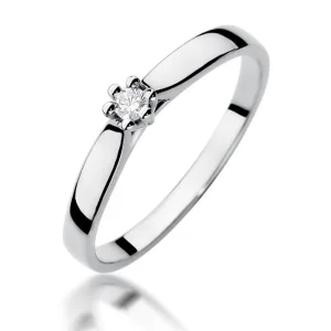 Sužadėtuvių žiedas su deimantu – Classic (0,04 ct)