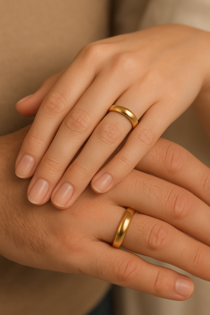 Klasikiniai vestuviniai žiedai