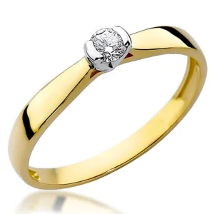 Sužadėtuvių žiedas su deimantu – Infinity (0,08 ct)