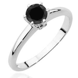 Sužadėtuvių žiedas su juodu deimantu – Black Diamond (0,50 ct) AB446243