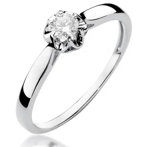 Sužadėtuvių žiedas su deimantu - Rose (0,15 ct)