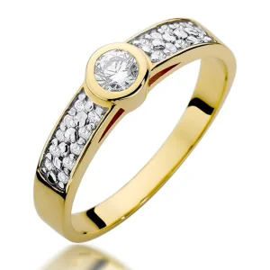 Modernus sužadėtuvių žiedas su deimantais - Precious (0,35 ct)