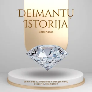 Seminaras – Deimanto istorija arba nuo ko priklauso deimanto kaina