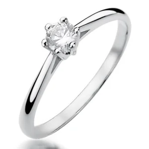 Sužadėtuvių žiedas su užaugintu deimantu - Forever (LAB 0,15 ct)