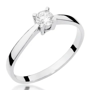Sužadėtuvių žiedas su užaugintu deimantu - Briliantas (LAB 0,20 ct)