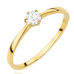 Sužadėtuvių žiedas su laboratoriniu deimantu - Sun (0,41 ct) AB382226