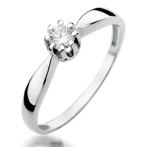 Sužadėtuvių žiedas su deimantu - Diamond Sun (0,15 ct)