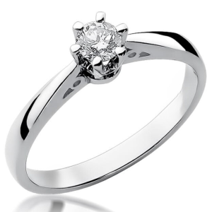 Sužadėtuvių žiedas su deimantu - Crystal (0,30 ct)