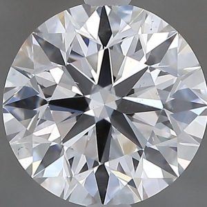 ROUND 1.0 karāti krāsa E dzidrums VS2