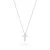Rhodium-plated white gold