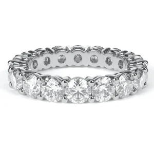 Balto aukso žiedas „Spindinti akutė“ su deimantais (2,50 ct)