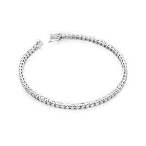 Balto aukso apyrankė su deimantais (1,07 ct)