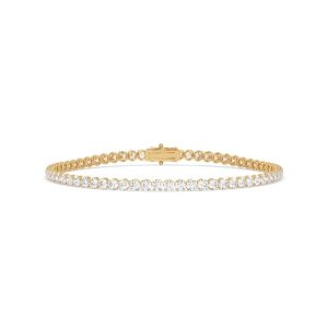 Geltono aukso apyrankė su deimantais (2,60 ct)