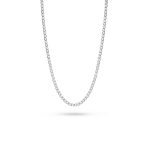 Balto aukso grandinėlė su deimantais (6,90 ct)