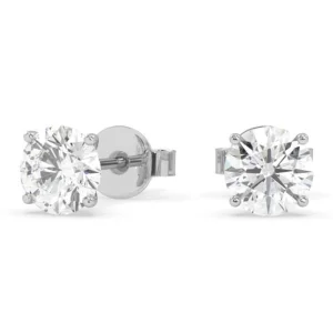 Diamond Luxury – white gold earrings with 0.50 ct diamonds (1.00 ct)