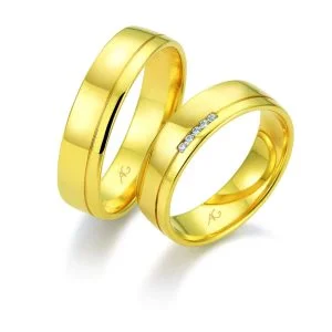 ОБРУЧАЛЬНОЕ КОЛЬЦО «ПЯТЕРКА»