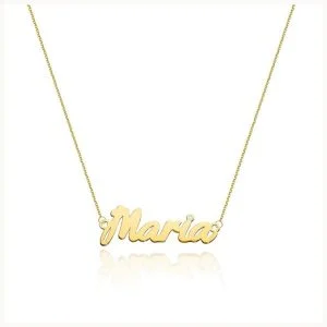 Auksinė grandinėlė su vardu Maria su deimantu