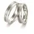 Rhodium-plated white gold